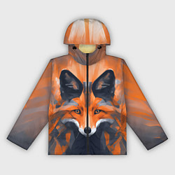 Женская ветровка Нарисованная огненная лиса