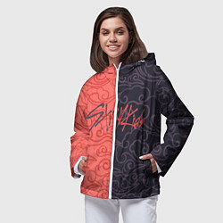 Ветровка с капюшоном женская Strey Kids x Anime, цвет: 3D-белый — фото 2