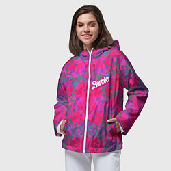 Ветровка с капюшоном женская Barbie - fashion pattern, цвет: 3D-белый — фото 2