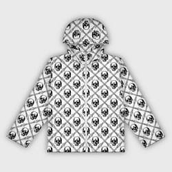 Ветровка с капюшоном женская Черепа и кости, цвет: 3D-белый