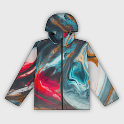 Ветровка с капюшоном женская Палитра масло, цвет: 3D-черный