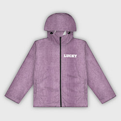 Ветровка с капюшоном женская Розовые джинсы lucky 77, цвет: 3D-черный