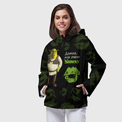 Ветровка с капюшоном женская Shrexy Shrek, цвет: 3D-черный — фото 2