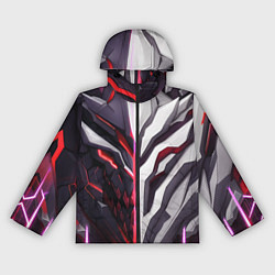 Ветровка с капюшоном женская Броня адская и райская красная, цвет: 3D-черный