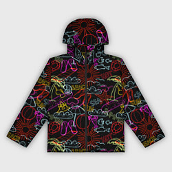 Ветровка с капюшоном женская Beach pattern, цвет: 3D-черный