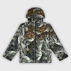 Ветровка с капюшоном женская Маскировка невидимка четыре камуфляж милитари, цвет: 3D-черный