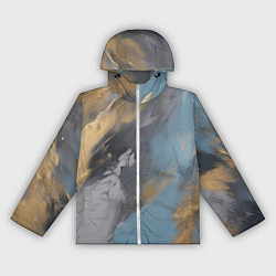 Ветровка с капюшоном женская Мазки краски - нейросеть, цвет: 3D-белый