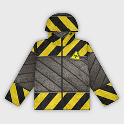 Ветровка с капюшоном женская Сталь и биологическая опасность, цвет: 3D-черный