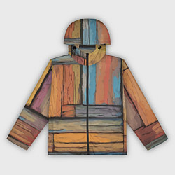 Ветровка с капюшоном женская Акварельные доски, цвет: 3D-черный