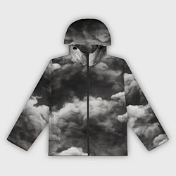 Ветровка с капюшоном женская Абстракция сюрреализм, цвет: 3D-черный