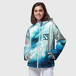 Ветровка с капюшоном женская Dota 2 - Morphling, цвет: 3D-белый — фото 2