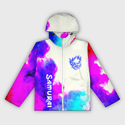 Ветровка с капюшоном женская Samurai neon colors, цвет: 3D-белый