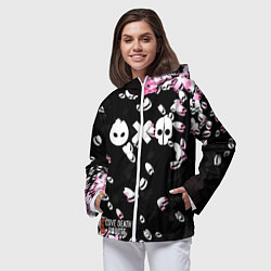 Ветровка с капюшоном женская Love Death Robots serial, цвет: 3D-белый — фото 2