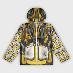 Ветровка с капюшоном женская Deep roock galactic броня бурильщика, цвет: 3D-белый
