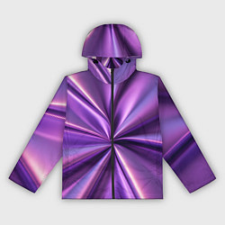 Женская ветровка Металлический фиолетовый атлас ткань
