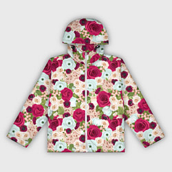 Женская ветровка Цветочный фон