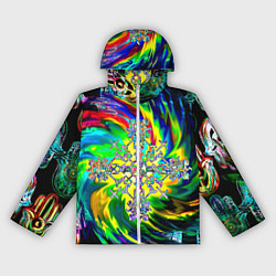 Ветровка с капюшоном женская Став обнуление негатива, цвет: 3D-белый