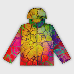 Ветровка с капюшоном женская Bright abstraction, цвет: 3D-черный