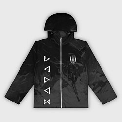 Ветровка с капюшоном женская Ведьмак - знаки начальной магии, цвет: 3D-белый