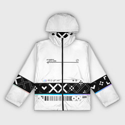 Ветровка с капюшоном женская Printstream white - скин CS, цвет: 3D-черный