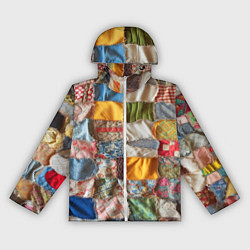Ветровка с капюшоном женская Patchwork - ai art, цвет: 3D-белый