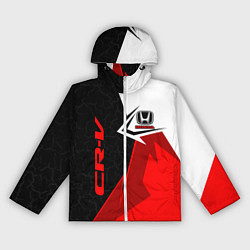 Ветровка с капюшоном женская Honda CR-V - sport uniform, цвет: 3D-белый