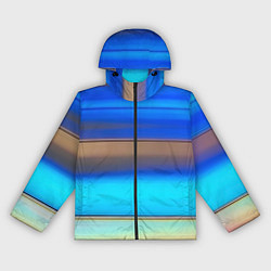 Женская ветровка Голубые и коричневые полосы