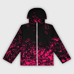 Ветровка с капюшоном женская Fortnite розовый стиль геймер, цвет: 3D-белый