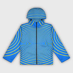 Ветровка с капюшоном женская Трансформация овала, цвет: 3D-черный