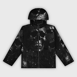 Женская ветровка Черепа на темном фоне