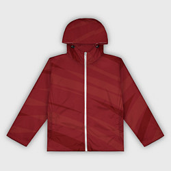 Ветровка с капюшоном женская Бордовый полосами, цвет: 3D-белый