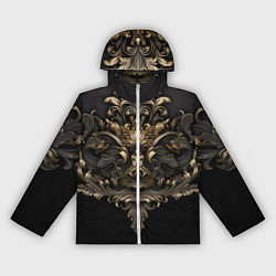 Ветровка с капюшоном женская Объемные старые классические узоры, цвет: 3D-белый