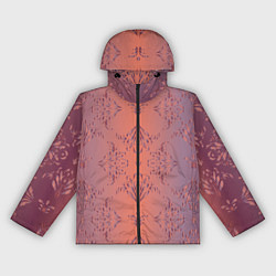 Ветровка с капюшоном женская Векторные узоры, цвет: 3D-черный