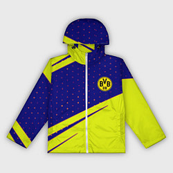 Ветровка с капюшоном женская Borussia logo geometry, цвет: 3D-белый