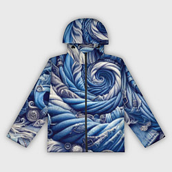 Ветровка с капюшоном женская Denim funnel - fashion trend, цвет: 3D-черный
