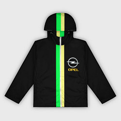 Ветровка с капюшоном женская Opel line geometry, цвет: 3D-белый