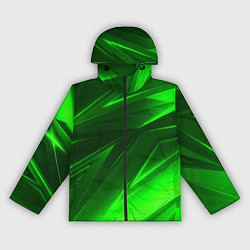 Ветровка с капюшоном женская Кислотные стрипсы неон, цвет: 3D-черный
