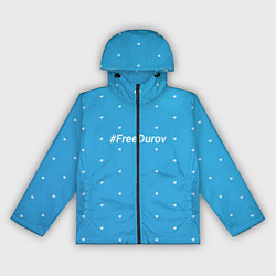 Ветровка с капюшоном женская Freedurov паттерн из самолётиков, цвет: 3D-черный