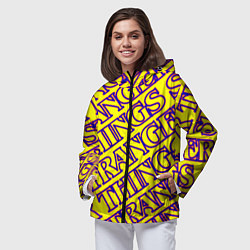 Ветровка с капюшоном женская Stranger Things serials, цвет: 3D-черный — фото 2