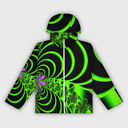Ветровка с капюшоном женская Оптические иллюзии абстракция, цвет: 3D-белый
