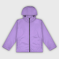 Ветровка с капюшоном женская Эмоция страха - сиреневый, цвет: 3D-черный