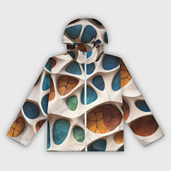 Ветровка с капюшоном женская Вдохновлено Антонио Гауди, цвет: 3D-белый