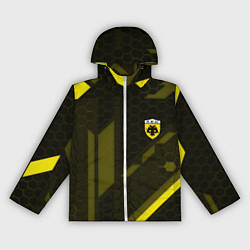 Ветровка с капюшоном женская AEK fc geometry, цвет: 3D-белый