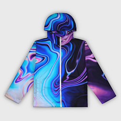 Ветровка с капюшоном женская Abrupt neon colors, цвет: 3D-белый