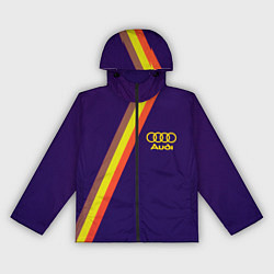 Ветровка с капюшоном женская AUDI line sport, цвет: 3D-черный
