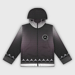 Ветровка с капюшоном женская Mercedes benz carbon steel, цвет: 3D-черный