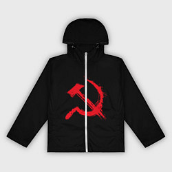 Женская ветровка СССР логотип серп и молот