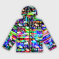 Ветровка с капюшоном женская Marshmello music краски, цвет: 3D-черный
