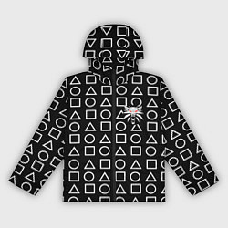 Ветровка с капюшоном женская The Witcher лого гейм паттерн, цвет: 3D-черный