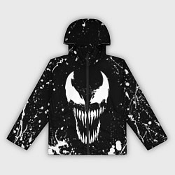 Ветровка с капюшоном женская Venom logo, цвет: 3D-черный